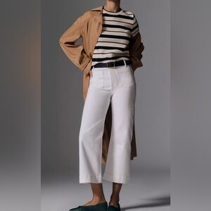 The Colette Cropped Wide-Leg Jeans by Maeve